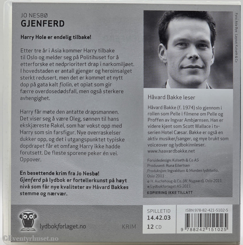 Gjenferd – Jo Nesbø . Lydbok på CD.
