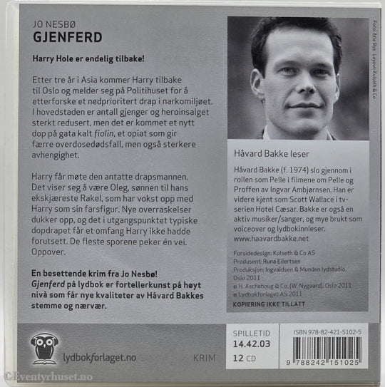 Gjenferd – Jo Nesbø . Lydbok på CD.