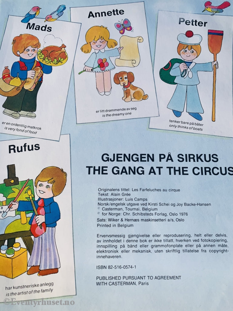 Gjengen På Sirkus. 1976. Fortelling