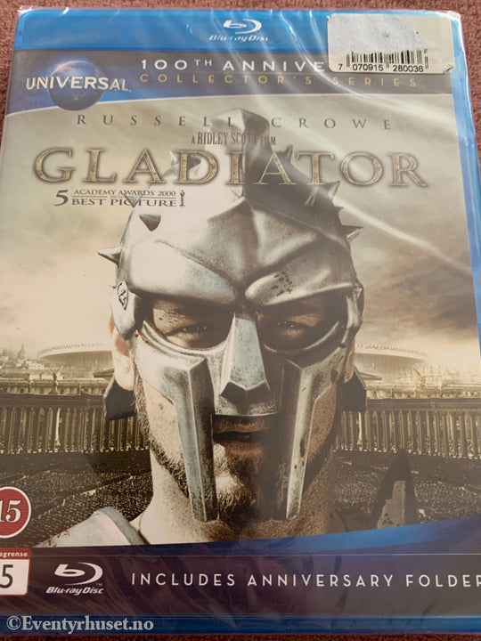 Gladiator samlerutgave. 2000. Blu-ray. Ny i plast! Blu-ray Disc