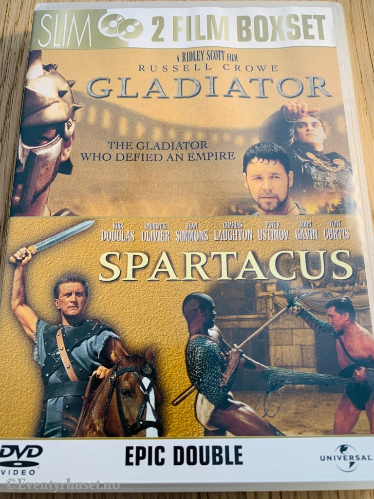 Gladiator / Spartacus. Dvd. Dvd
