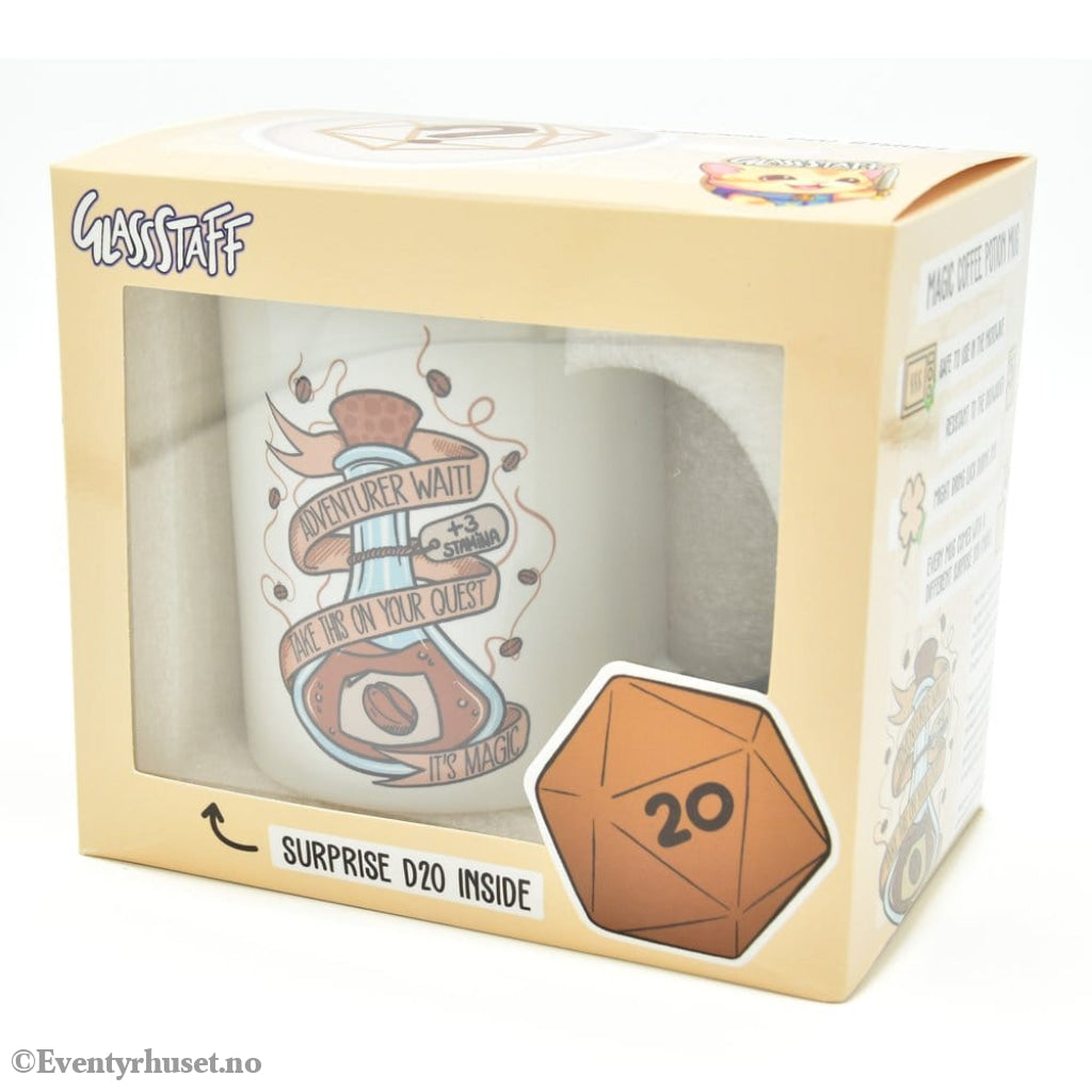 Glassstaff Gift Set Mug & Dice D20 Coffee Potion Home & Gifts