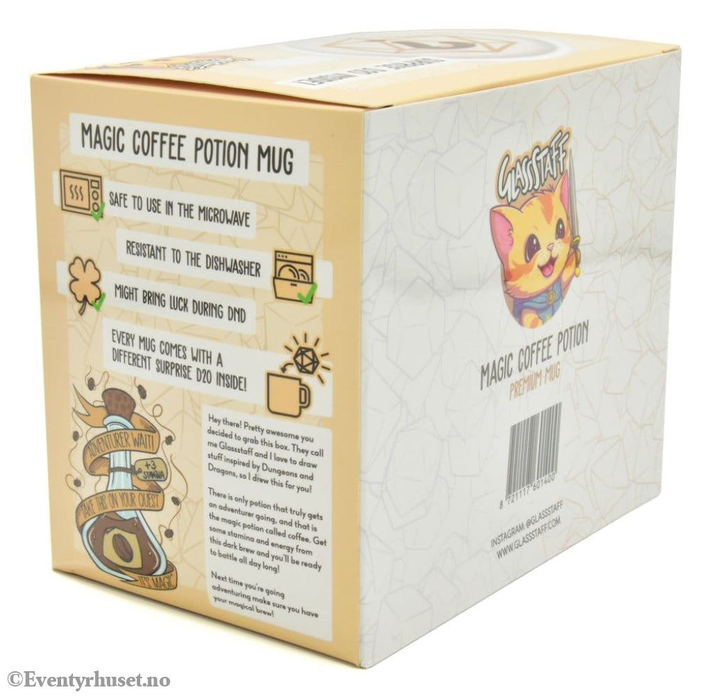 Glassstaff Gift Set Mug & Dice D20 Coffee Potion Home & Gifts