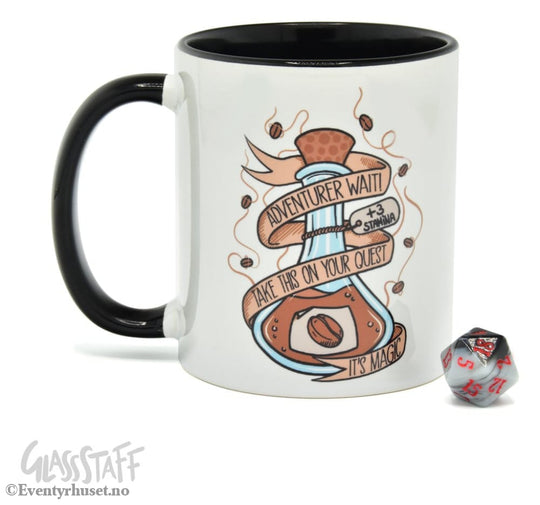 Glassstaff Gift Set Mug & Dice D20 Coffee Potion Home & Gifts