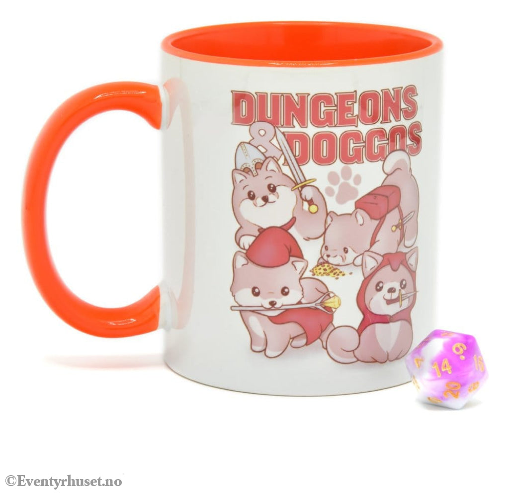 Glassstaff Gift Set Mug & Dice D20 Dungeons & Doggos Home & Gifts