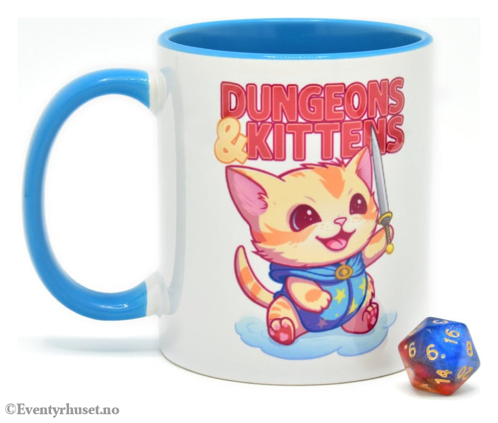 Glassstaff Gift Set Mug & Dice D20 Dungeons & Kittens Home & Gifts