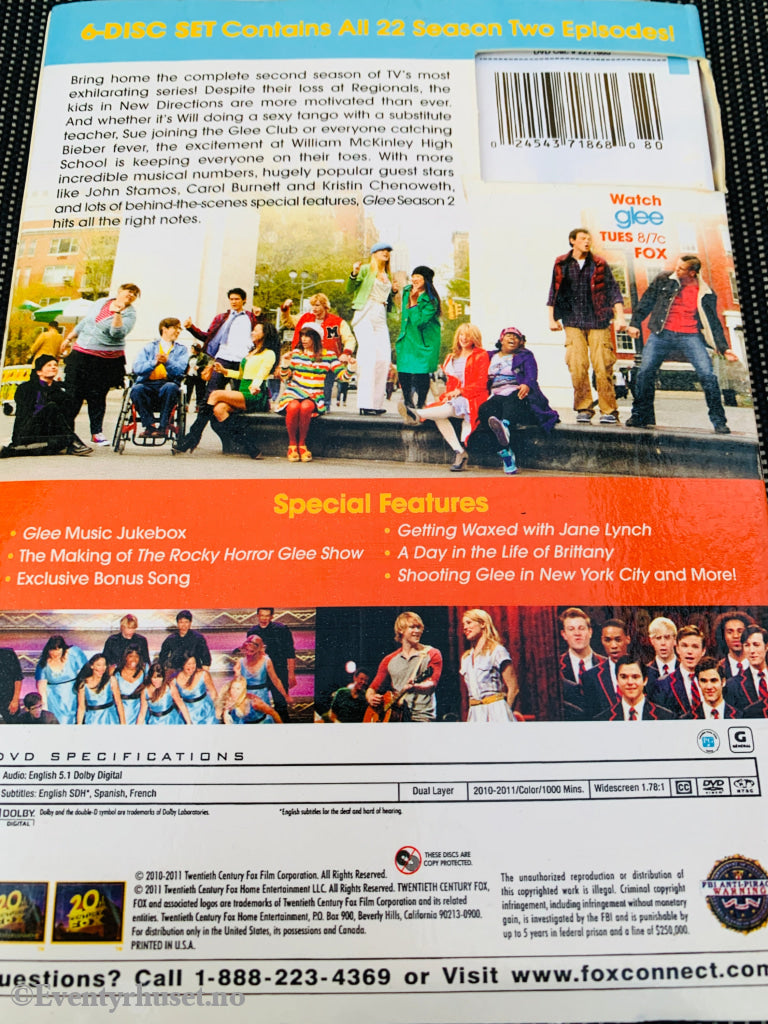 Glee: The Complete Second Season, 2011. DVD samleboks.
