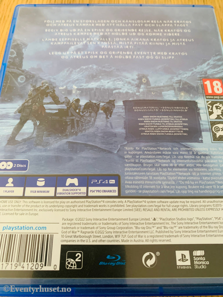 God of War Ragnarök. PS4.