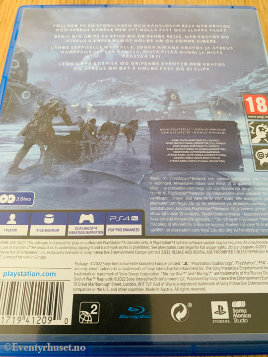 God of War Ragnarök. PS4.