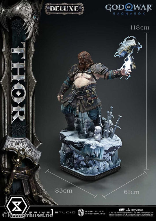 God of War: Ragnarök Real Elite Masterline Series Statue 1/3 Thor Deluxe Version 105 cm Collectibles
