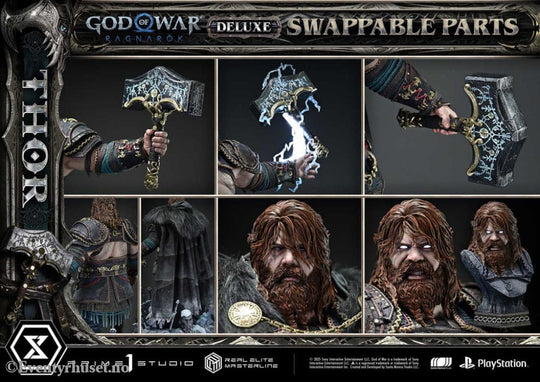 God of War: Ragnarök Real Elite Masterline Series Statue 1/3 Thor Deluxe Version 105 cm Collectibles