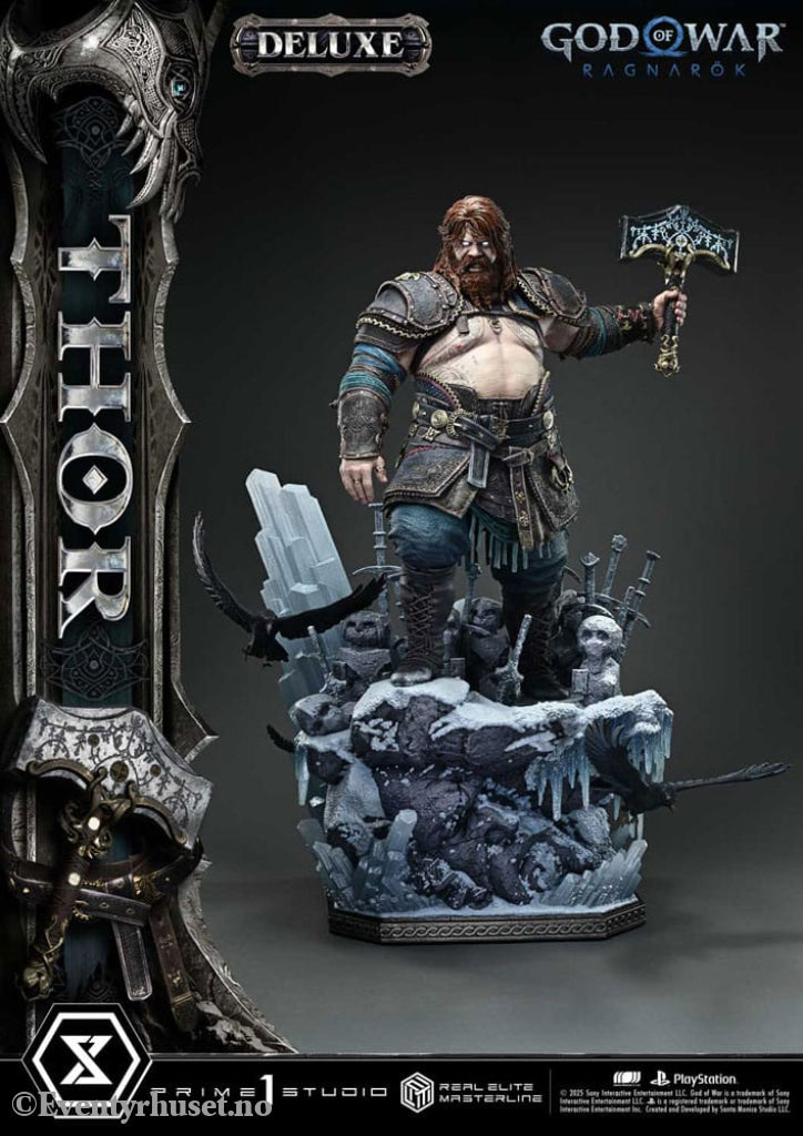 God of War: Ragnarök Real Elite Masterline Series Statue 1/3 Thor Deluxe Version 105 cm Collectibles