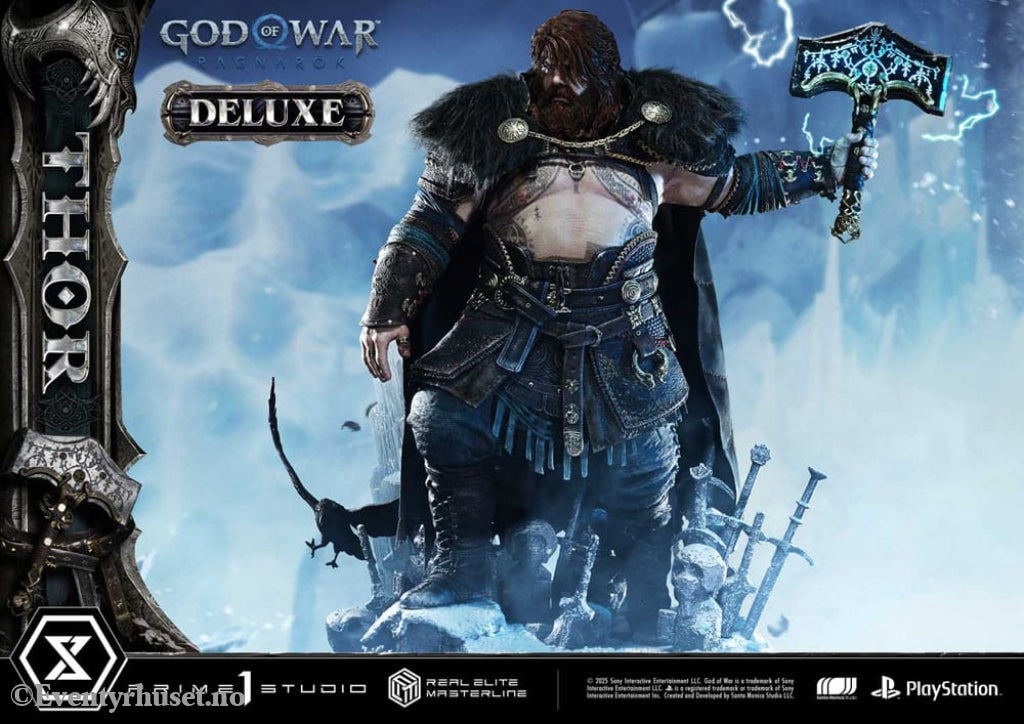 God of War: Ragnarök Real Elite Masterline Series Statue 1/3 Thor Deluxe Version 105 cm Collectibles