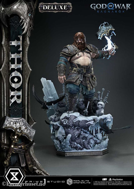 God of War: Ragnarök Real Elite Masterline Series Statue 1/3 Thor Deluxe Version 105 cm Collectibles