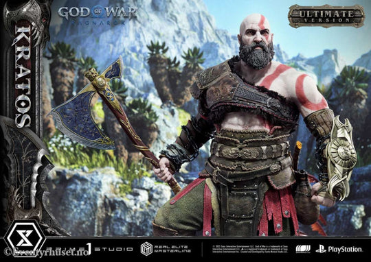 God of War: Ragnarok Real Elite Masterline Series Statue 1/3 Kratos Ultimate Bonus Version 95 cm Collectibles