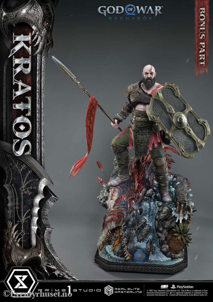 God of War: Ragnarok Real Elite Masterline Series Statue 1/3 Kratos Ultimate Bonus Version 95 cm Collectibles