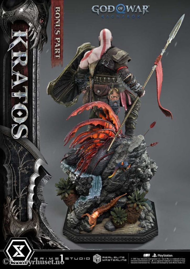 God of War: Ragnarok Real Elite Masterline Series Statue 1/3 Kratos Ultimate Bonus Version 95 cm Collectibles