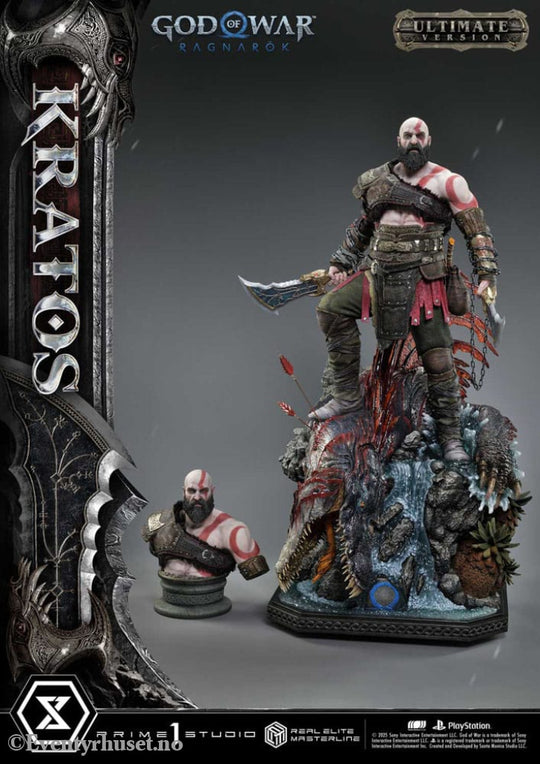 God of War: Ragnarok Real Elite Masterline Series Statue 1/3 Kratos Ultimate Bonus Version 95 cm Collectibles