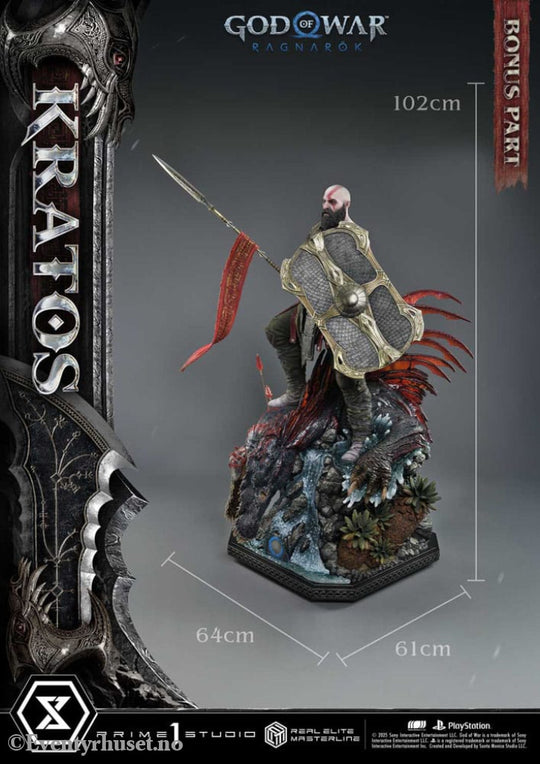 God of War: Ragnarok Real Elite Masterline Series Statue 1/3 Kratos Ultimate Bonus Version 95 cm Collectibles