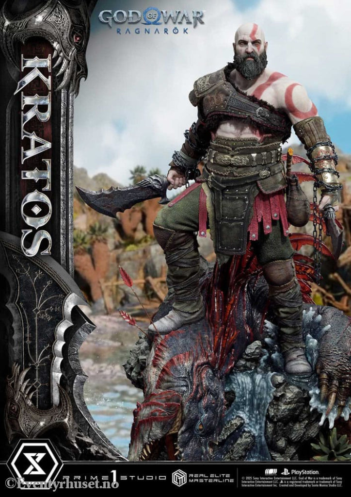 God of War: Ragnarok Real Elite Masterline Series Statue 1/3 Kratos Ultimate Bonus Version 95 cm Collectibles