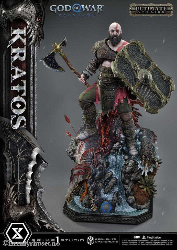 God of War: Ragnarok Real Elite Masterline Series Statue 1/3 Kratos Ultimate Bonus Version 95 cm Collectibles