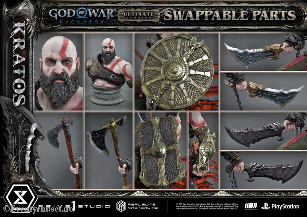 God of War: Ragnarok Real Elite Masterline Series Statue 1/3 Kratos Ultimate Version 95 cm Collectibles