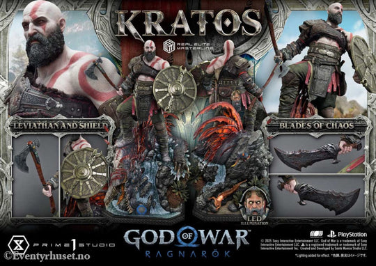 God of War: Ragnarok Real Elite Masterline Series Statue 1/3 Kratos Ultimate Version 95 cm Collectibles