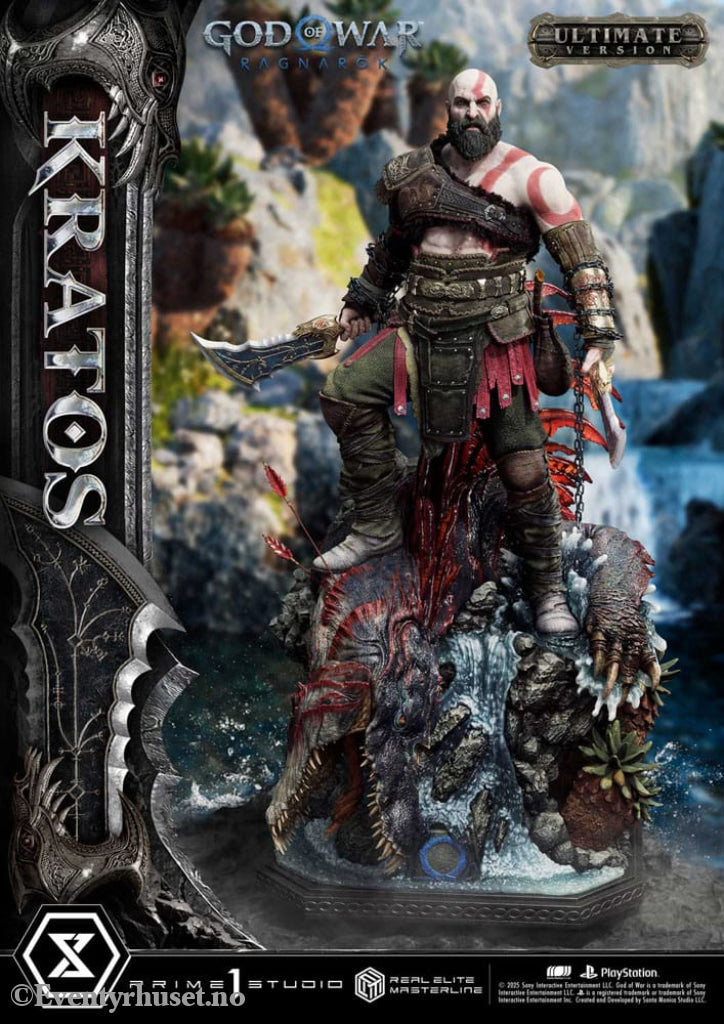 God of War: Ragnarok Real Elite Masterline Series Statue 1/3 Kratos Ultimate Version 95 cm Collectibles