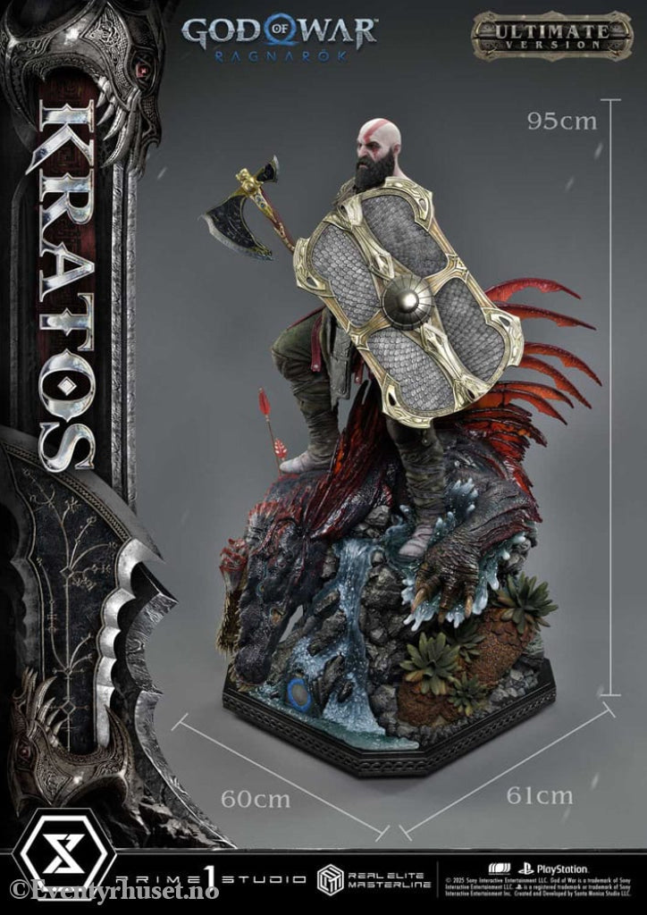 God of War: Ragnarok Real Elite Masterline Series Statue 1/3 Kratos Ultimate Version 95 cm Collectibles