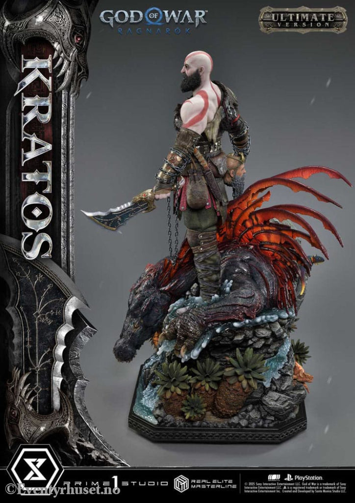 God of War: Ragnarok Real Elite Masterline Series Statue 1/3 Kratos Ultimate Version 95 cm Collectibles