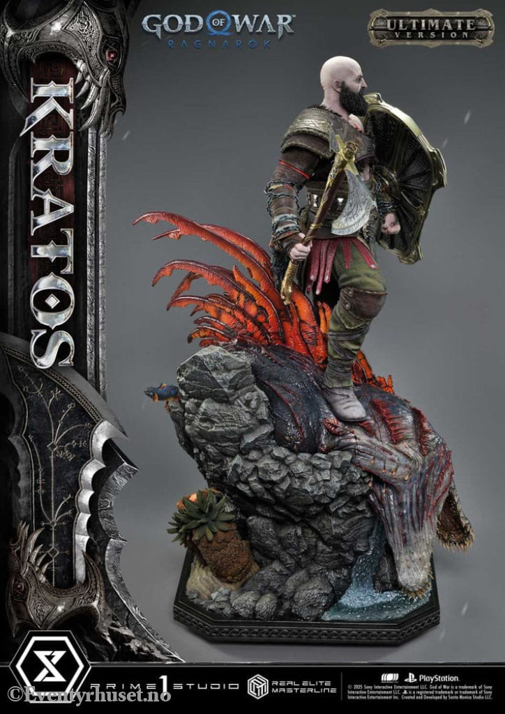 God of War: Ragnarok Real Elite Masterline Series Statue 1/3 Kratos Ultimate Version 95 cm Collectibles