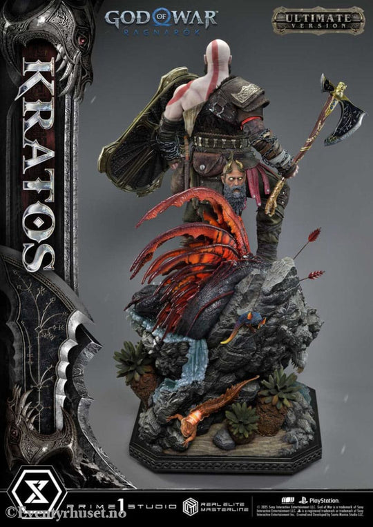 God of War: Ragnarok Real Elite Masterline Series Statue 1/3 Kratos Ultimate Version 95 cm Collectibles