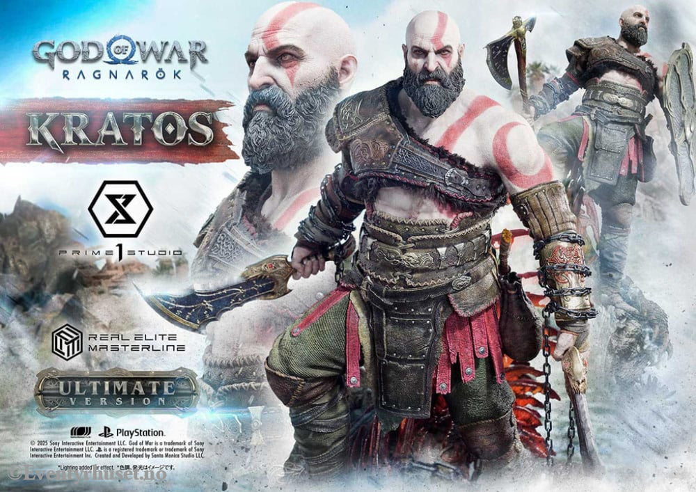 God of War: Ragnarok Real Elite Masterline Series Statue 1/3 Kratos Ultimate Version 95 cm Collectibles