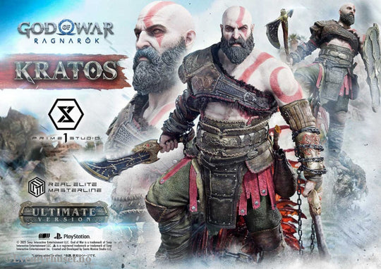 God of War: Ragnarok Real Elite Masterline Series Statue 1/3 Kratos Ultimate Version 95 cm Collectibles