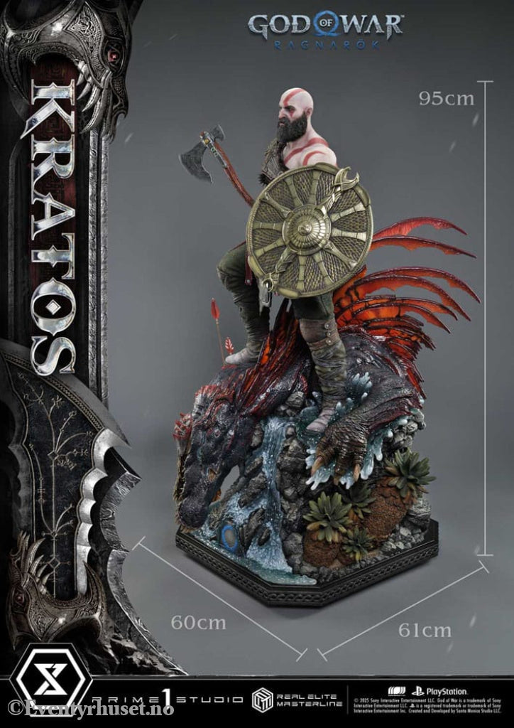 God of War: Ragnarok Real Elite Masterline Series Statue 1/3 Kratos Ultimate Version 95 cm Collectibles