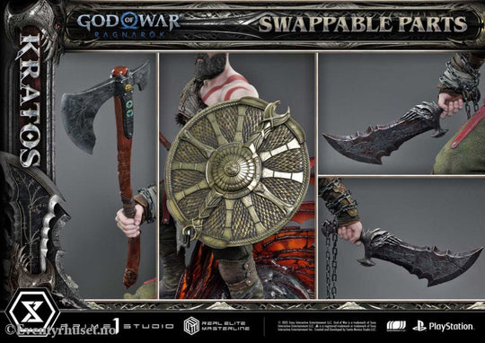 God of War: Ragnarok Real Elite Masterline Series Statue 1/3 Kratos Ultimate Version 95 cm Collectibles