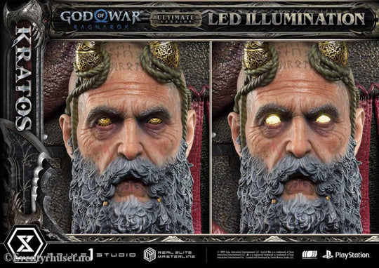 God of War: Ragnarok Real Elite Masterline Series Statue 1/3 Kratos Ultimate Version 95 cm Collectibles