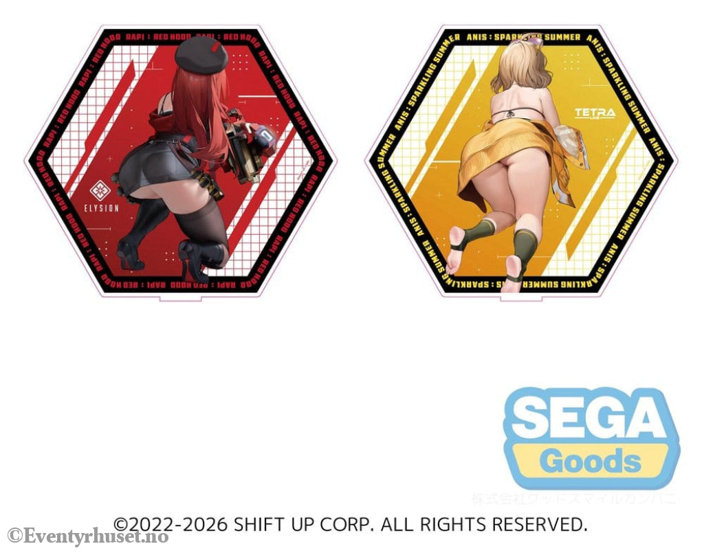 Goddess of Victory: Nikke Acrylic Stand PtZ Double-Sided Rapi: Red Hood/ Anis: Sparkling Summer 25 cm Manga & Anime