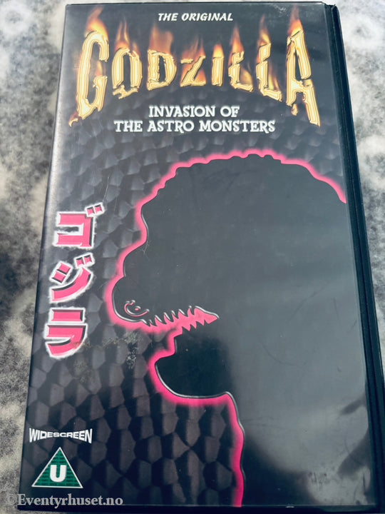 Download / Stream: Godzilla - Invasion of the Astro Monsters. VHS. Sold in Norway.