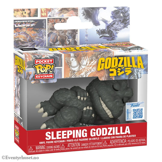 Godzilla Pocket POP! Vinyl Keychains 4 cm Sleeping Godzilla Display (12) Fashion & Accessories