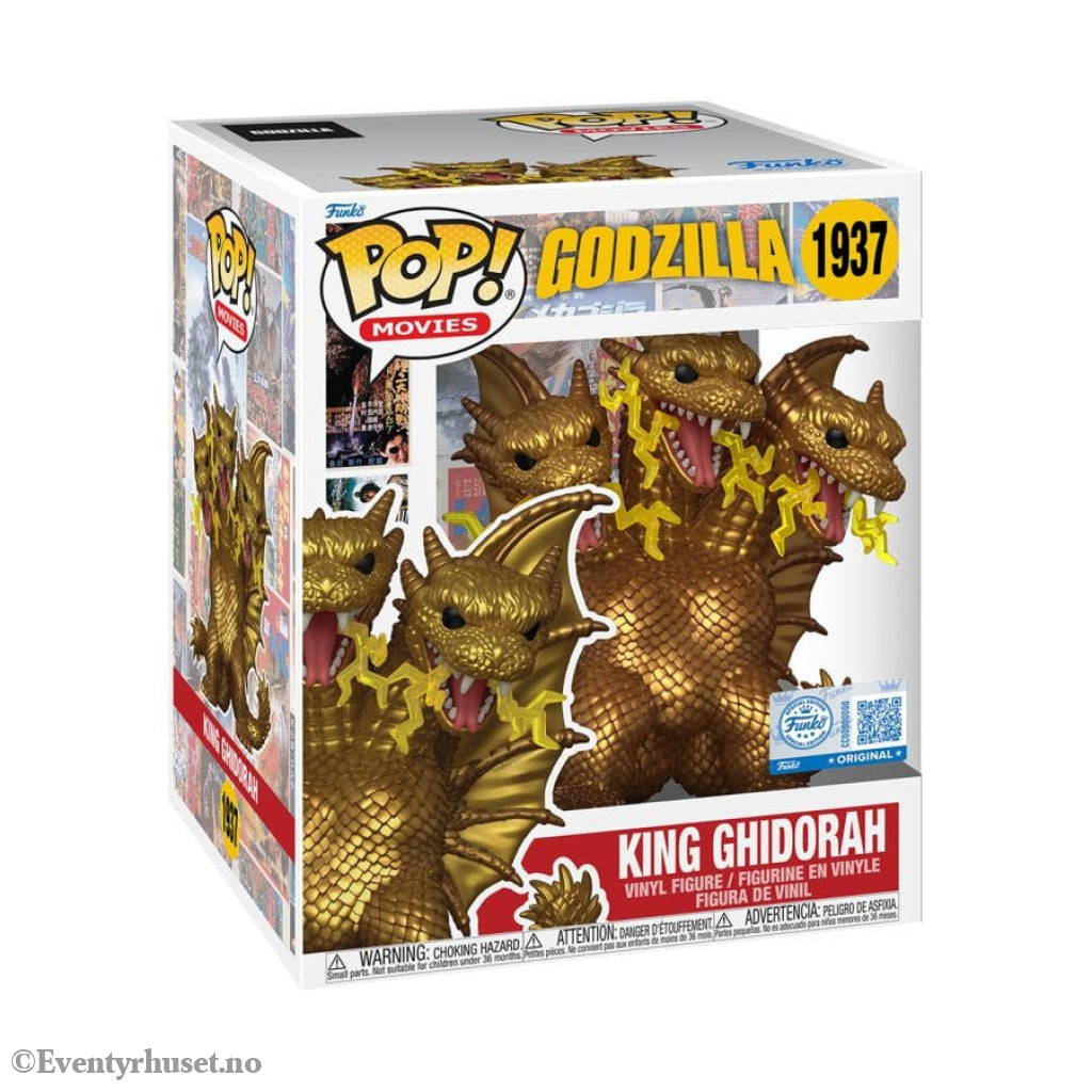 Godzilla Super Sized POP! Movies Vinyl Figure King Ghidora (Electric) 15 cm Collectibles