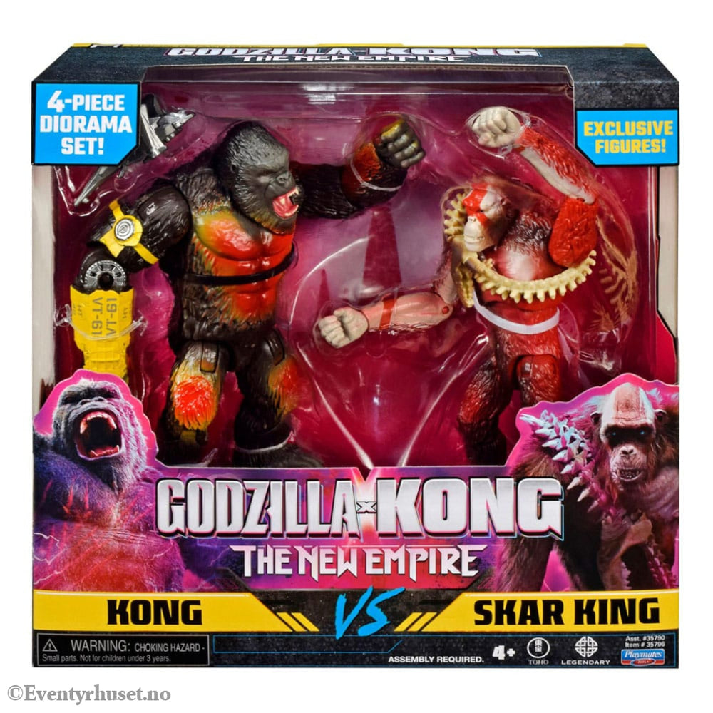 Godzilla x Kong: The New Empire Diorama 2-Pack Kong vs Skar 15 cm Toys