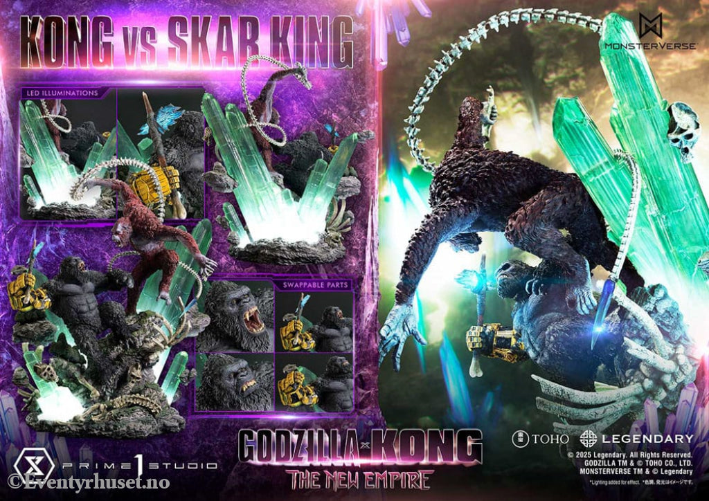 Godzilla x Kong: The New Empire Ultimate Diorama Masterline Series Statue Kong vs Skar King 104 cm Manga & Anime