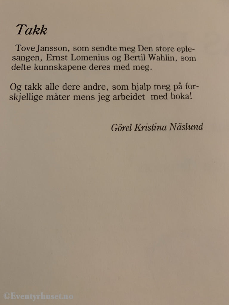 Görel Kristina Näslund & Gunilla Hansson. 1987. Pomonas Eplebok. Fortelling