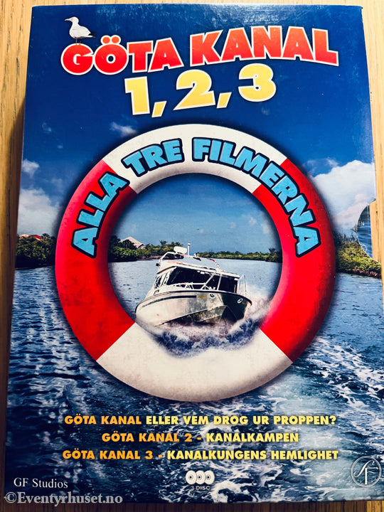 Göta Kanal 1 2 3. 1981/09. Dvd Samleboks.