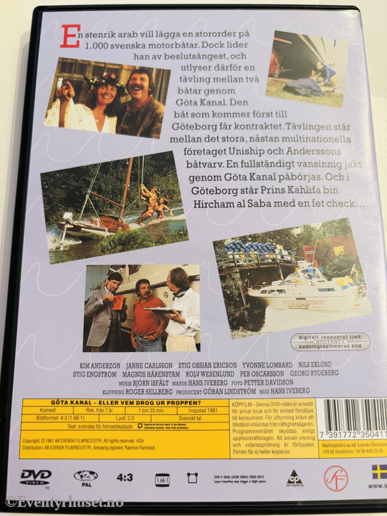 Göta Kanal – eller Vem drog ur proppen? (1981). DVD.