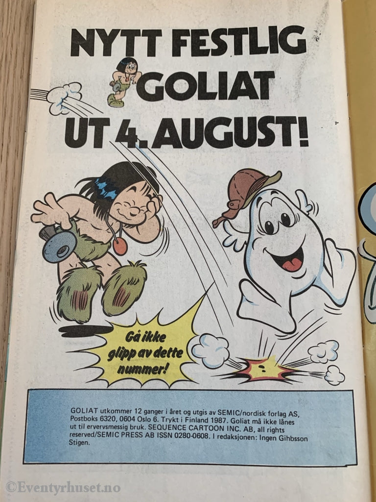 Goliat. 07/1987. Tegneserieblad