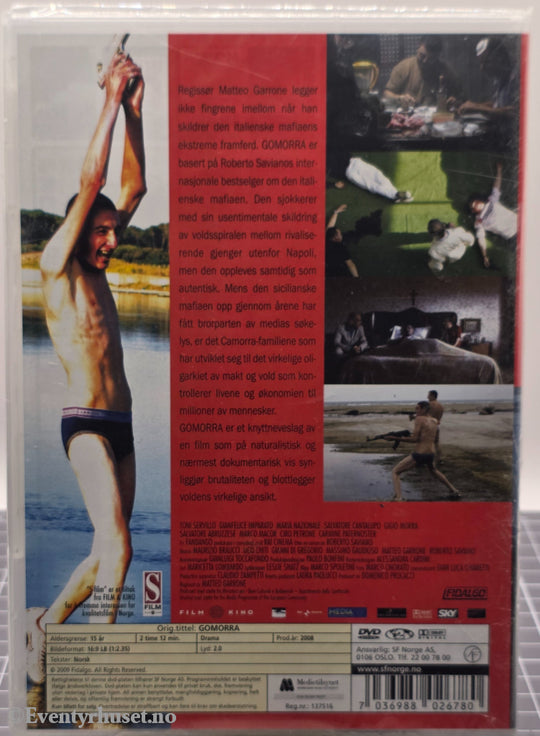 Gomorra. 2008. DVD. Ny i plast!