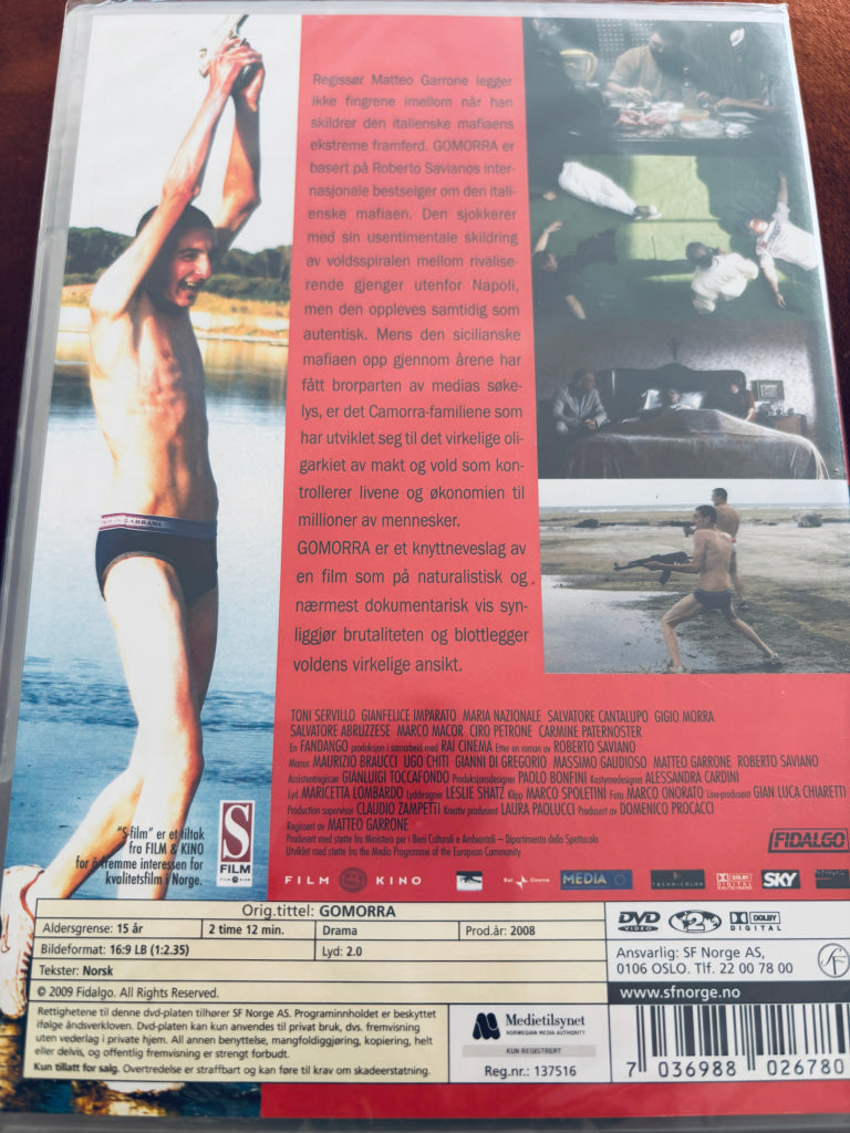 Gomorra. DVD. Ny i plast! DVD