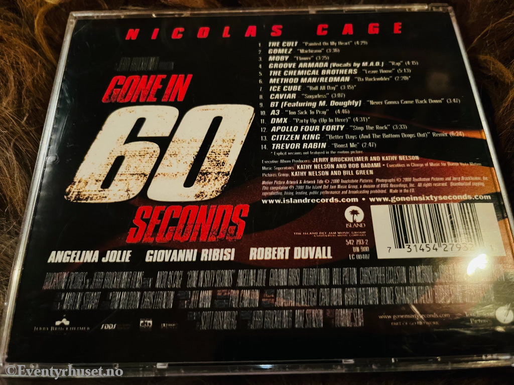 Gone In 60 Seconds - Soundtrack. Cd. Cd